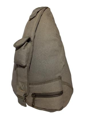 Imagem de Mochila Transversal Lona Reforçada Kvn 201351 Bege