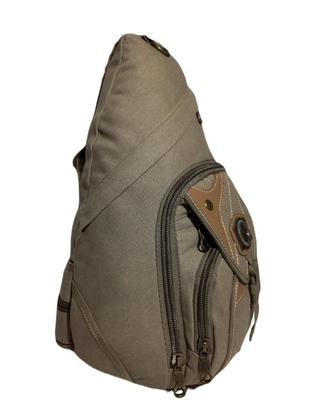 Imagem de Mochila Transversal Lona Reforçada Kvn 201351 Bege