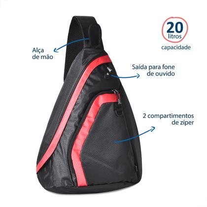 Imagem de Mochila Transversal Masculina Juvenil Clio Sport