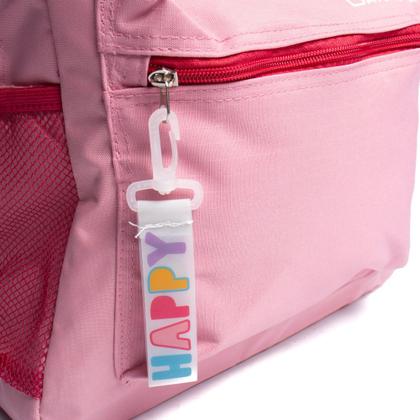 Imagem de Mochila Unissex Clio Style No Bad Vibes Rosa