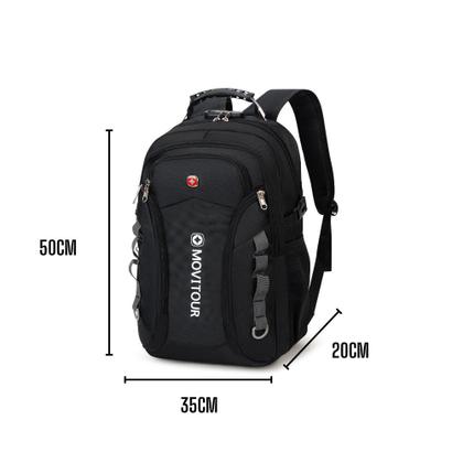 Imagem de Mochila Unissex Notebook com Cadeado, Entrada para USB/ Fone de ouvido e capa de Chuva - Movitour Venture