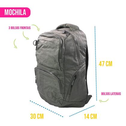 Imagem de Mochila Universitária Casual Compartimento Juvenil Design Ergonômico Resistente Bolsa Feminina Masculina Estilo - Wincy