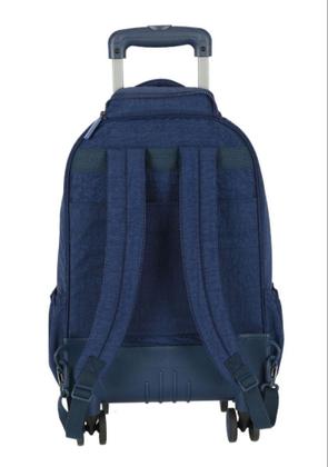 Imagem de MOCHILA UP4YOU AZUL 360º REFORÇADA COM CARRINHO LUXCEL