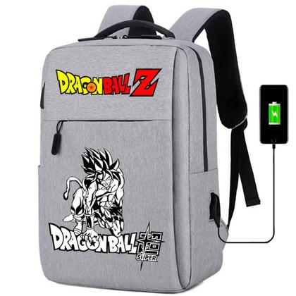 Imagem de Mochila USB Escolar Estampa Infantil Dragon Ball Notebooks, Trabalho Escola (Interface USB)