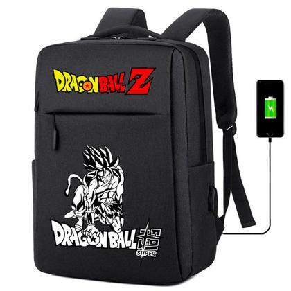 Imagem de Mochila USB Escolar Estampa Infantil Dragon Ball Notebooks, Trabalho Escola (Interface USB)