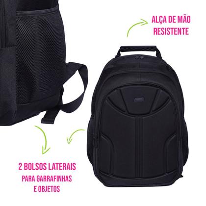 Imagem de Mochila Versátil P/ Notebook Faculdade Trabalho Escolar Viagem Reforçada Resistente C/ Compartimentos Internos Compacta