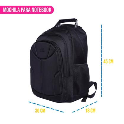 Imagem de Mochila Versátil P/ Notebook Faculdade Trabalho Escolar Viagem Reforçada Resistente C/ Compartimentos Internos Compacta