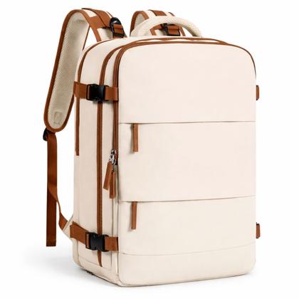 Imagem de Mochila Viagem de Avião Bagagem de Mão Compartimentos para Calçados, Notebook e Objetos Molhados