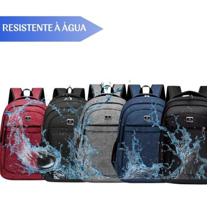 Imagem de Mochila Viagem Notebook Reforçada Coreana Unissex Prática - Cores
