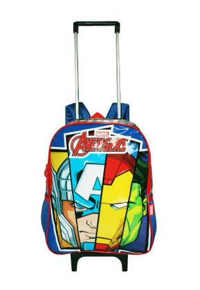 Imagem de Mochila Vingadores Infantil Rodinhas Escolar Novo Meninos 