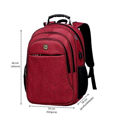 Imagem de Mochila Yepp Saída USB Espaçosa Alça Reforçada Varias Cores