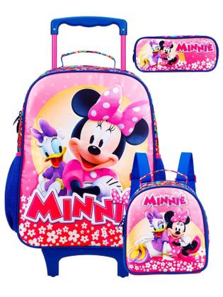 Imagem de Mochilete Grande Minnie Mouse - 42x30x15 cm - Poliéster