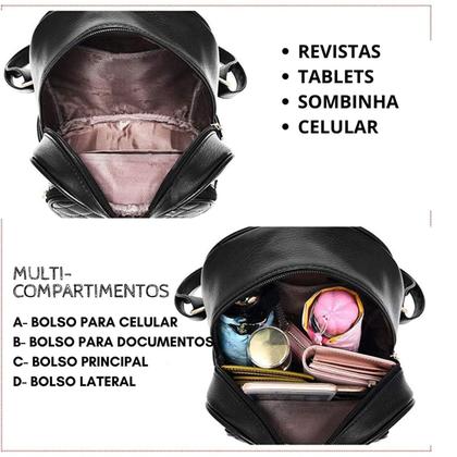 Imagem de Mochilinha De Costas Pequena Bolsa Feminina Chaveiro Linda