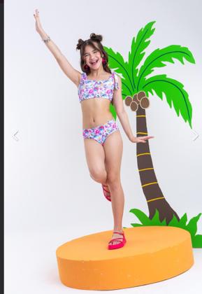 Imagem de Moda Praia Infantil Biquíni Stitch Melancia