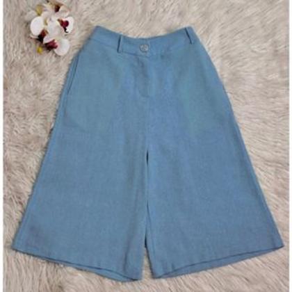 Imagem de MODAS DOMI Bermuda de Linho com Bolso 160 Tendência 2024