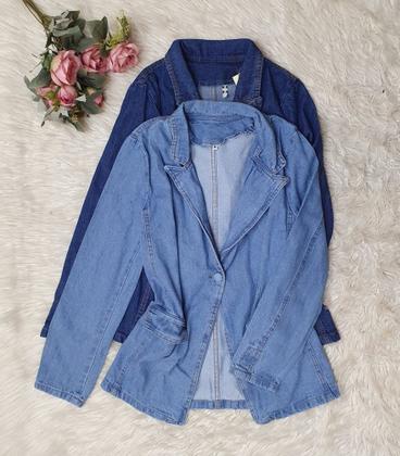 Imagem de MODAS DOMI BlazerJeans Feminino Acinturado Manga Longa 6097
