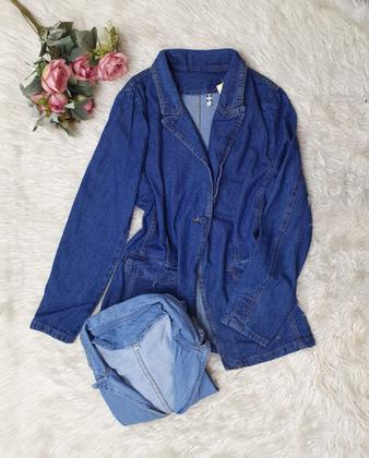 Imagem de MODAS DOMI BlazerJeans Feminino Acinturado Manga Longa 6097