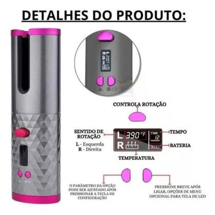 Imagem de Modelador Automático de Cachos: Cachos Perfeitos Sem Esforço