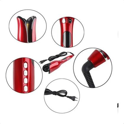Imagem de Modelador Automático Morina Bivolt Display Digital Cachos Perfeitos Cerâmica Cabo Giratório
