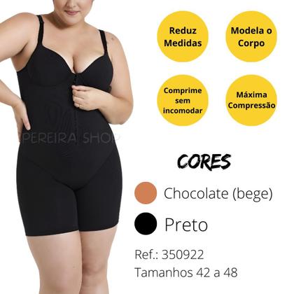 Imagem de Modelador Cinta Macaquinho Com Bojo Ziper Compressao 350922