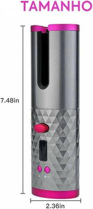 Imagem de Modelador de cabelo automático sem fio, modelador de cachos de cerâmica inteligente com 6 teperaturas