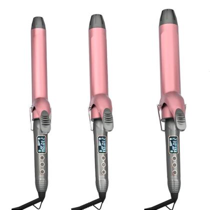 Imagem de Modelador De Cabelo Com Revestimento Cerâmico Profissional 19/25/32/38 MM Aquecedor PTC Display LCD