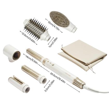 Imagem de Modelador de cabelo GlamUp 6 em 1 Air Wrap Multi com secador e modelador