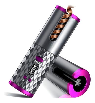 Imagem de Modelador De Cachos Automático Portátil Sem Fio Entrada Usb Prata
