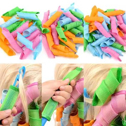 Imagem de Modelador de cachos bobs magico rolinhos cacheador para cabelo enrolador curl leverag pro salao