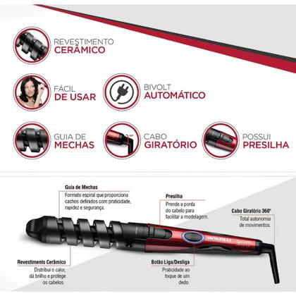 Imagem de Modelador de Cachos Cacheador Profissional Bivolt