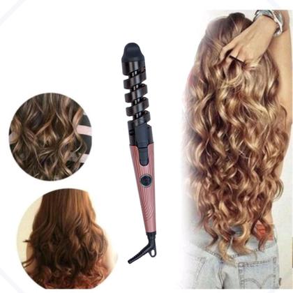 Imagem de Modelador de Cachos de Cabelo 30W Bivolt Compacto Cabo Giratório 360º Rosa