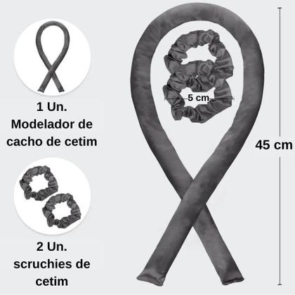 Modelador De Cachos Em Cetim Sem Fonte De Calor Sem Frizz - E-Fcs Store Imagem de Modelador De Cachos Em Cetim Sem Fonte De Calor Sem Frizz