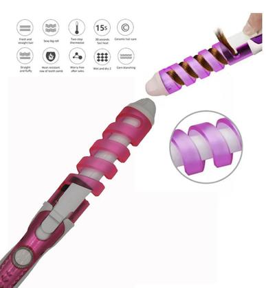 Imagem de Modelador De Cachos Espiral Cabelo Cacheado Ondulado Bivolt