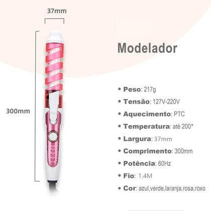 Imagem de Modelador De Cachos Spiral 35W, Bivolt 220C