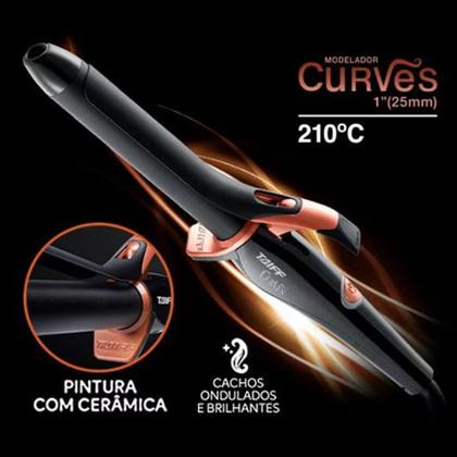 Imagem de Modelador De Cachos Taiff Curves Em Cerâmica 1 Polegada 25mm Bivolt