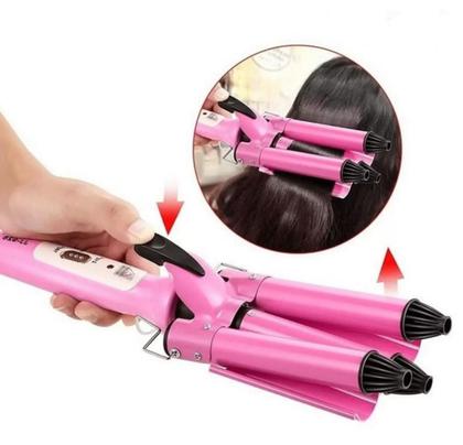 Imagem de Modelador De Cachos Tri-ondas 25mm Bivolt Cacheador De Cabelos