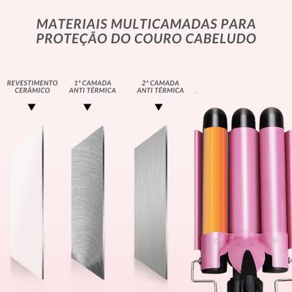 Imagem de Modelador De Cachos Triondas Ondulador 22Mm Bivolt Cacheador