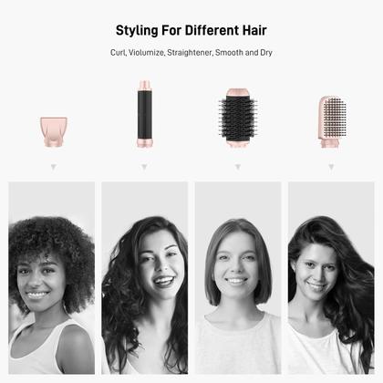 Imagem de Modelador e secador de cabelo de ar quente MESCOMB 5 em 1 com modeladores automáticos