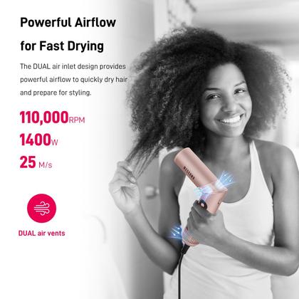 Imagem de Modelador e secador de cabelo de ar quente MESCOMB 5 em 1 com modeladores automáticos