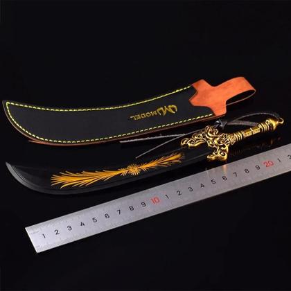 Imagem de Modelo De Arma De Jogo Japonês Katana Metal Radahn Starscourge Grande Espada De 22cm Ornamento