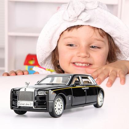 Modelo de carro BDTCTK Rolls-Royce Phantom 1/32 com som e luz