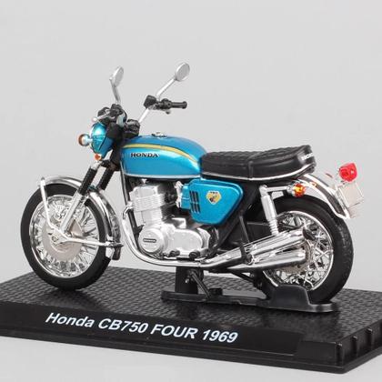 Modelo de moto diecast brinquedo Honda CB750 Quatro K1 1969