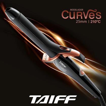 Imagem de Modeloador De Cachos Taiff Curves Automático 25 Mm Outlet Cor Preto
