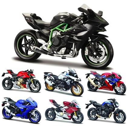Imagem de Modelos De Motocicleta Maisto Em Escala 1:18 Kakawasaki NINJA H2R KTM RC 390 YZF-R1 MT-07 Brinquedo