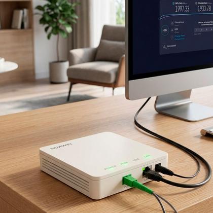 Imagem de Modem Fibra Ótica ONU GPON 1GE Echolife Sem Caixa EG8010H Huawei