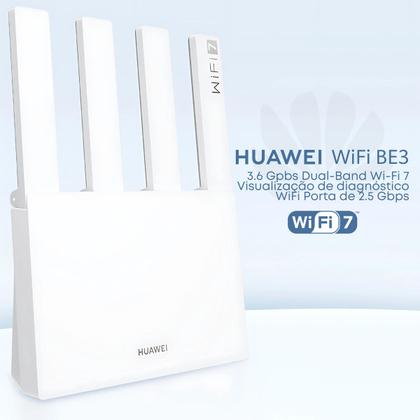 Imagem de Modem Roteador Wi-fi 7 Huawei Be3 Dual Band 5g Vpn Alcance Melhor Roteador Velocidade Internet