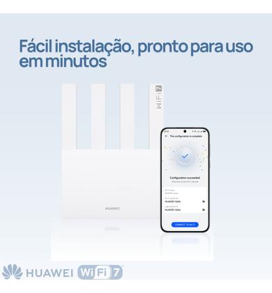 Imagem de Modem Roteador Wi-fi 7 Huawei Be3 Dual Band 5g Vpn Alcance Melhor Roteador Velocidade Internet