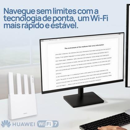 Imagem de Modem Roteador Wi-fi 7 Huawei Be3 Dual Band 5g Vpn Alcance Melhor Roteador Velocidade Internet