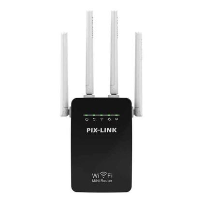 Imagem de Modernidade em Conexão: Repetidor de Sinal Wi-fi com 4 Antenas, Amplificador de Sinal, 110v/220v