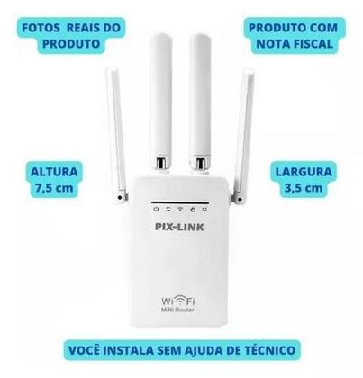 Imagem de Modernidade Em Conexão: Repetidor Sinal Wi-Fi 4 Antenas,